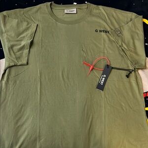 G WEST Green Short Sleeve Tee OVERSIZED